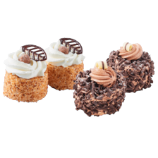 Hazelnootschuimgebakjes of Christoffel crème gebakjes